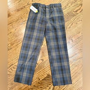Cat & Jack / Boys Plaid Pants - Blue and Gray